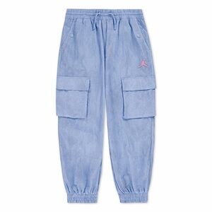 Jordan Kids Blue Sweatpants with Pink Logo